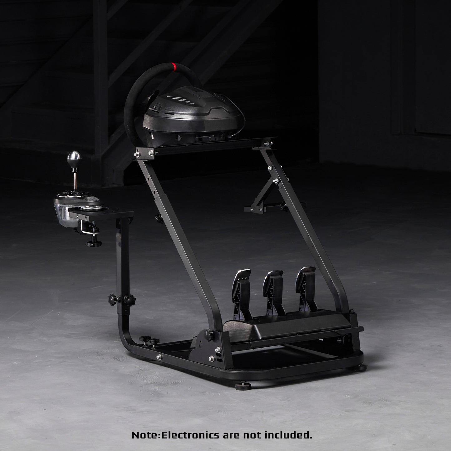 Dardoo Racing Wheel Stand Frame Foldable, Fully Adjustable, Fit for Logitech G920 G25 G27 G29 G923, Thrustmaster T80 T150 Driving Force PS4, Adjustable Sim Racing Cockpit Without Steering Wheel Shifter and Pedal