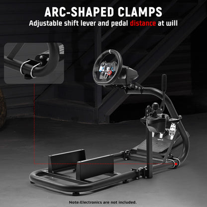 Dardoo G920 Racing Simulator Cockpit Adjustable Fits for Logitech G29 G920 G923, Thrustmaster T300RS TX, Fanatec PC PS4 Xbox, Stable Sim Racing Rig Without Wheel, Pedal and Handbrake