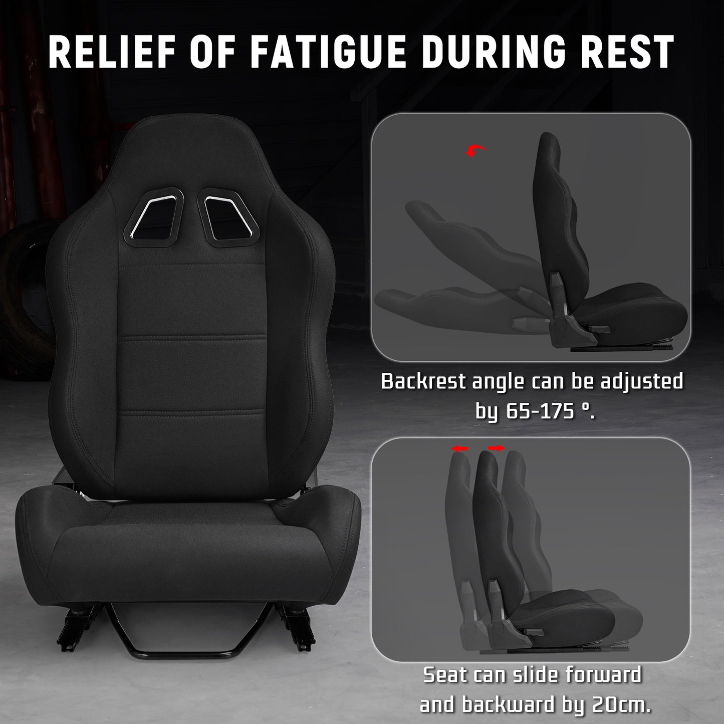 Dardoo F1 Racing Wheel Stand Cockpit with Seat, Rugged Profile 40 x 80 mm Wheel Cage Fit for Logitech G923, for Thrustmaster Sim Racing Mount without Steering Wheel, Pedal, Handbrake
